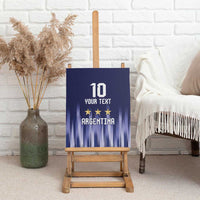 Argentina Football Custom Canvas Wall Art Vamos La Albiceleste Vintage