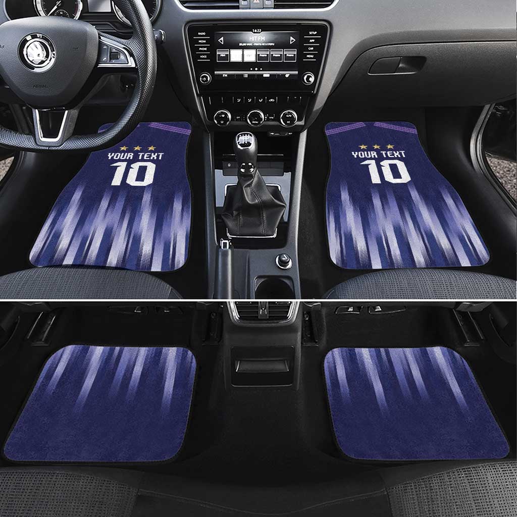 Argentina Football Custom Car Mats Vamos La Albiceleste Vintage