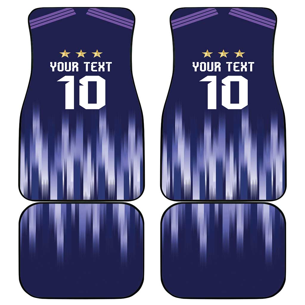 Argentina Football Custom Car Mats Vamos La Albiceleste Vintage