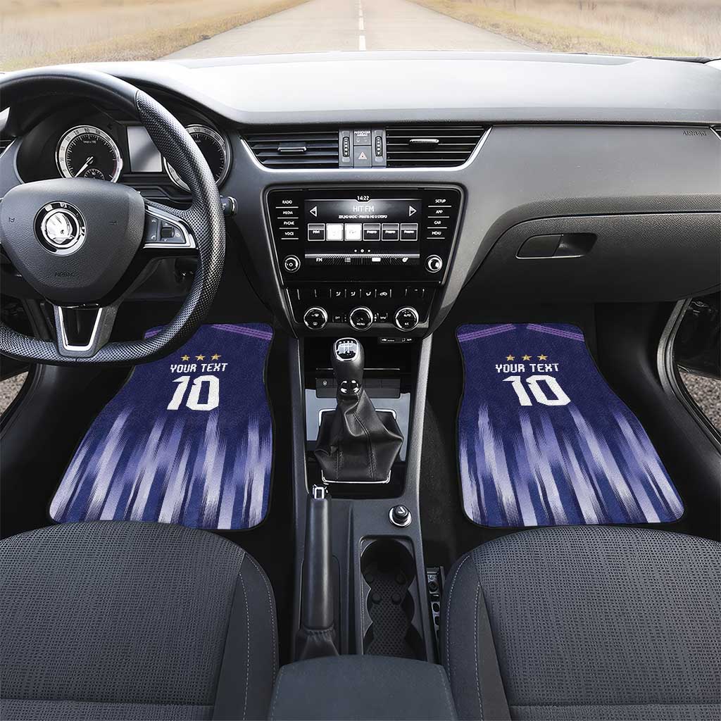 Argentina Football Custom Car Mats Vamos La Albiceleste Vintage