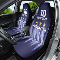 Argentina Football Custom Car Seat Cover Vamos La Albiceleste Vintage