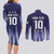 Argentina Football Custom Couples Matching Long Sleeve Bodycon Dress and Long Sleeve Button Shirt Vamos La Albiceleste Vintage