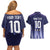 Argentina Football Custom Couples Matching Off Shoulder Short Dress and Hawaiian Shirt Vamos La Albiceleste Vintage