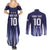 Argentina Football Custom Couples Matching Summer Maxi Dress and Long Sleeve Button Shirt Vamos La Albiceleste Vintage