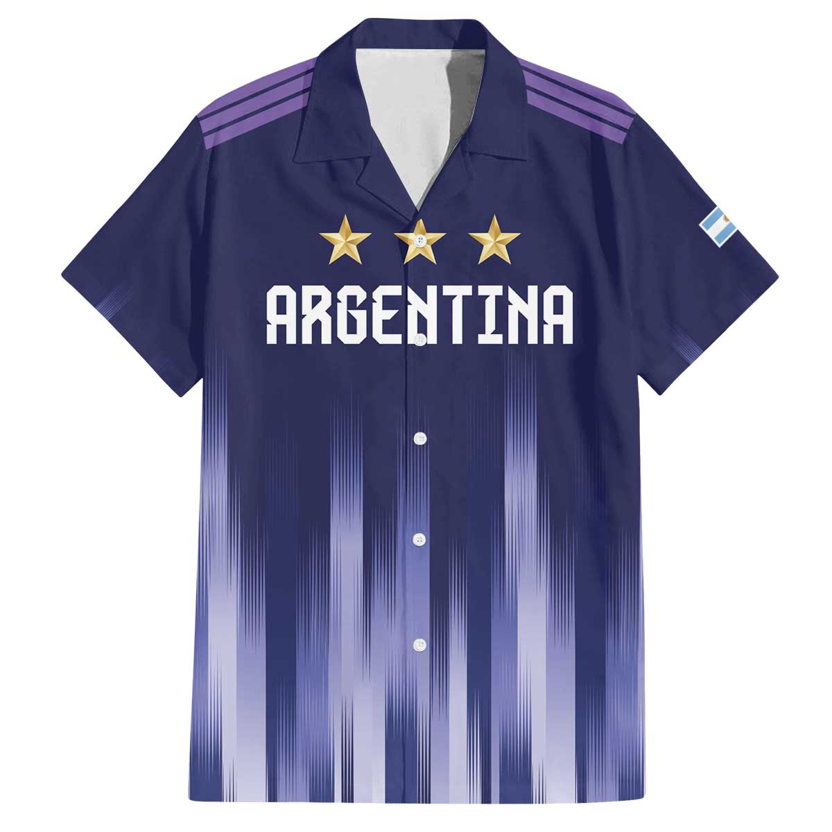 Argentina Football Custom Family Matching Off The Shoulder Long Sleeve Dress and Hawaiian Shirt Vamos La Albiceleste Vintage