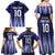 Argentina Football Custom Family Matching Off Shoulder Maxi Dress and Hawaiian Shirt Vamos La Albiceleste Vintage