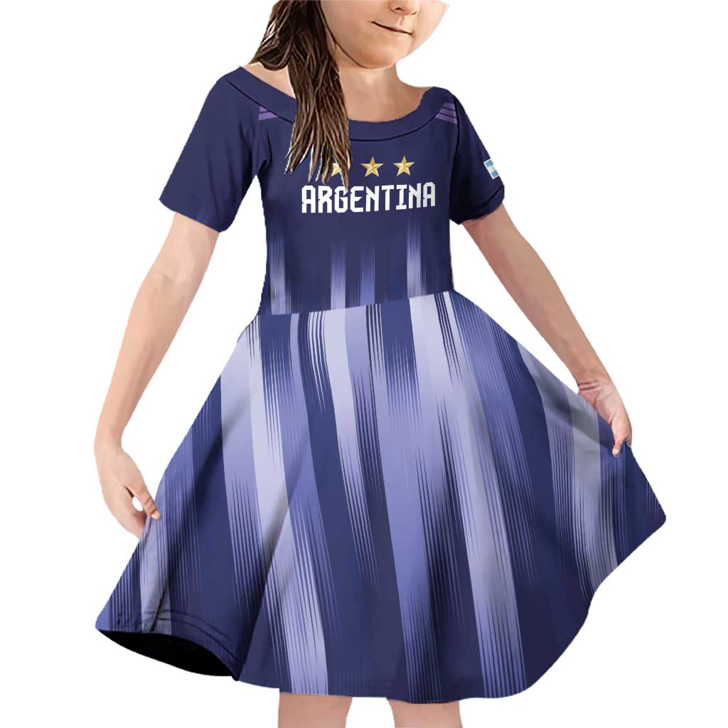 Argentina Football Custom Family Matching Off Shoulder Short Dress and Hawaiian Shirt Vamos La Albiceleste Vintage