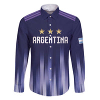 Argentina Football Custom Family Matching Short Sleeve Bodycon Dress and Hawaiian Shirt Vamos La Albiceleste Vintage