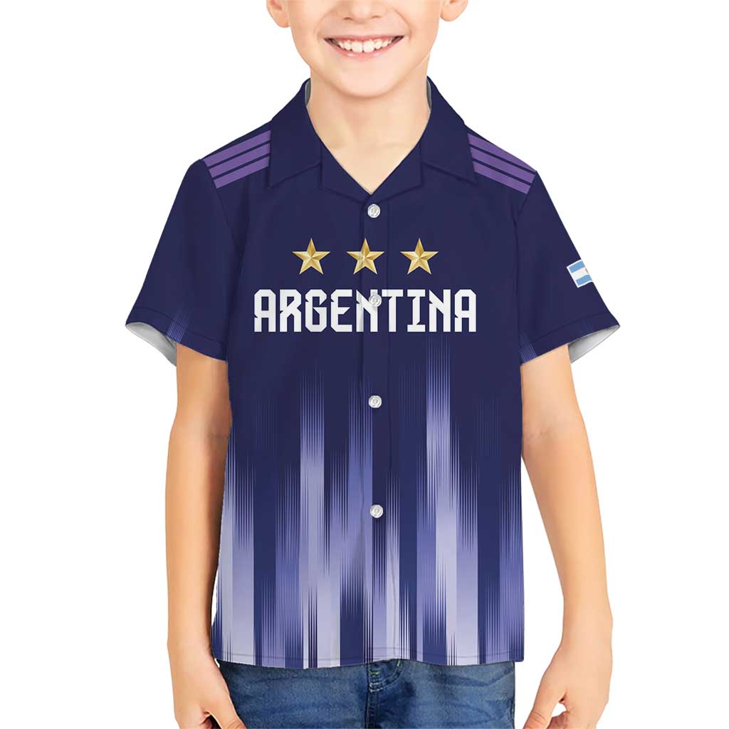 Argentina Football Custom Family Matching Short Sleeve Bodycon Dress and Hawaiian Shirt Vamos La Albiceleste Vintage