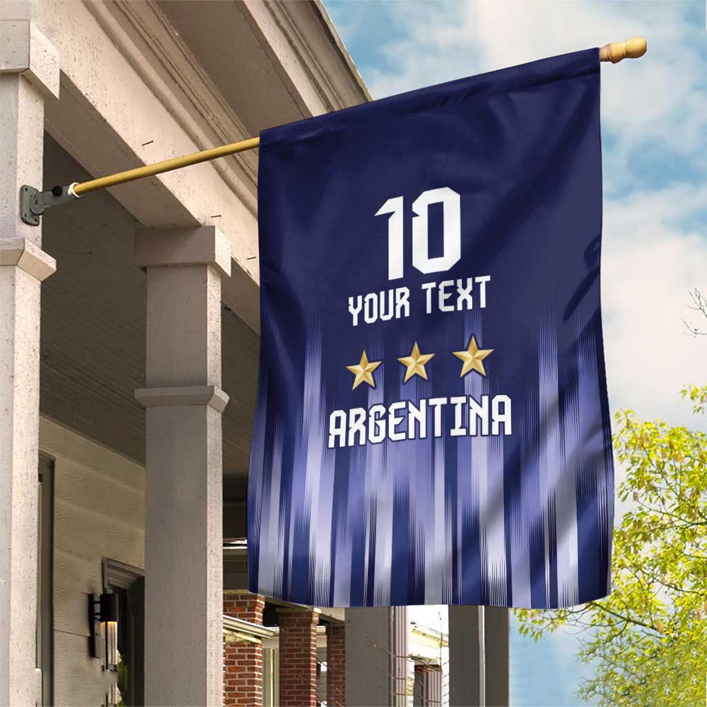Argentina Football Custom Garden Flag Vamos La Albiceleste Vintage