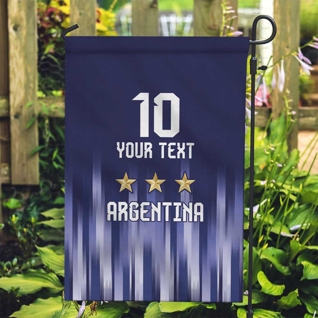 Argentina Football Custom Garden Flag Vamos La Albiceleste Vintage