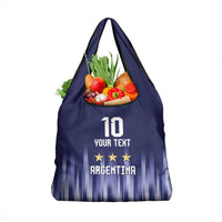 Argentina Football Custom Grocery Bag Vamos La Albiceleste Vintage