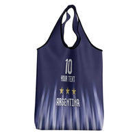 Argentina Football Custom Grocery Bag Vamos La Albiceleste Vintage