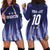 Argentina Football Custom Hoodie Dress Vamos La Albiceleste Vintage