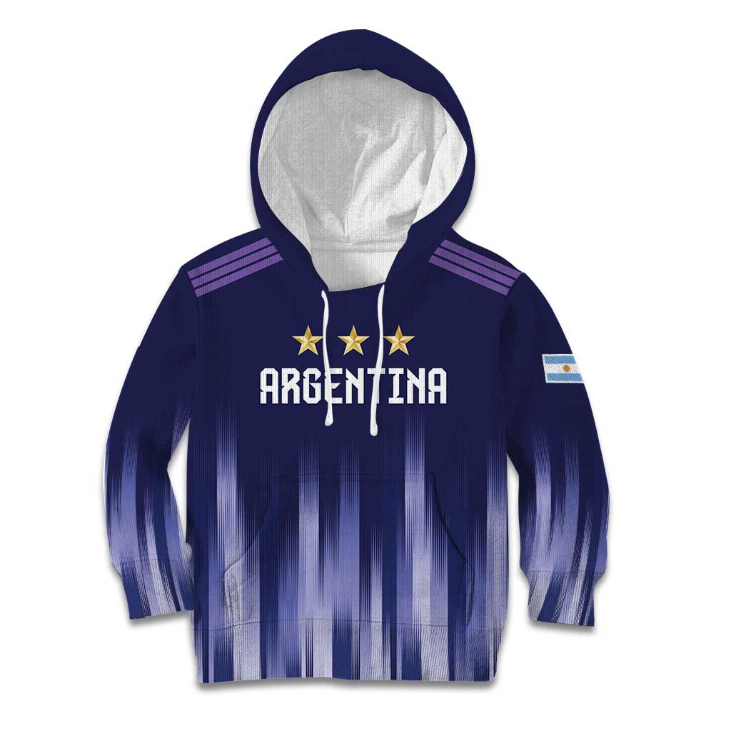 Argentina Football Custom Kid Hoodie Vamos La Albiceleste Vintage