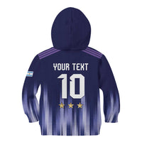 Argentina Football Custom Kid Hoodie Vamos La Albiceleste Vintage