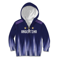 Argentina Football Custom Kid Hoodie Vamos La Albiceleste Vintage