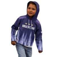 Argentina Football Custom Kid Hoodie Vamos La Albiceleste Vintage