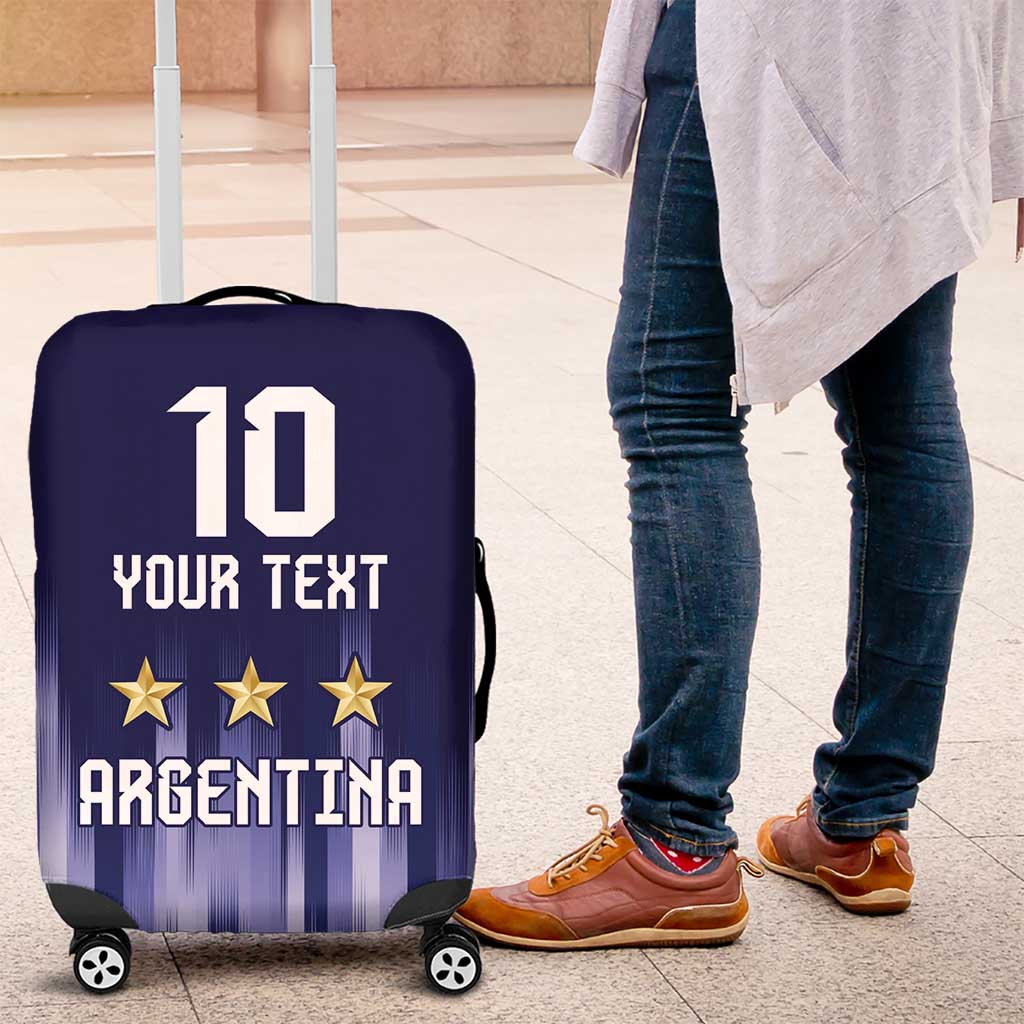 Argentina Football Custom Luggage Cover Vamos La Albiceleste Vintage