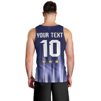 Argentina Football Custom Men Tank Top Vamos La Albiceleste Vintage