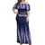 Argentina Football Custom Off Shoulder Maxi Dress Vamos La Albiceleste Vintage