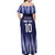 Argentina Football Custom Off Shoulder Maxi Dress Vamos La Albiceleste Vintage