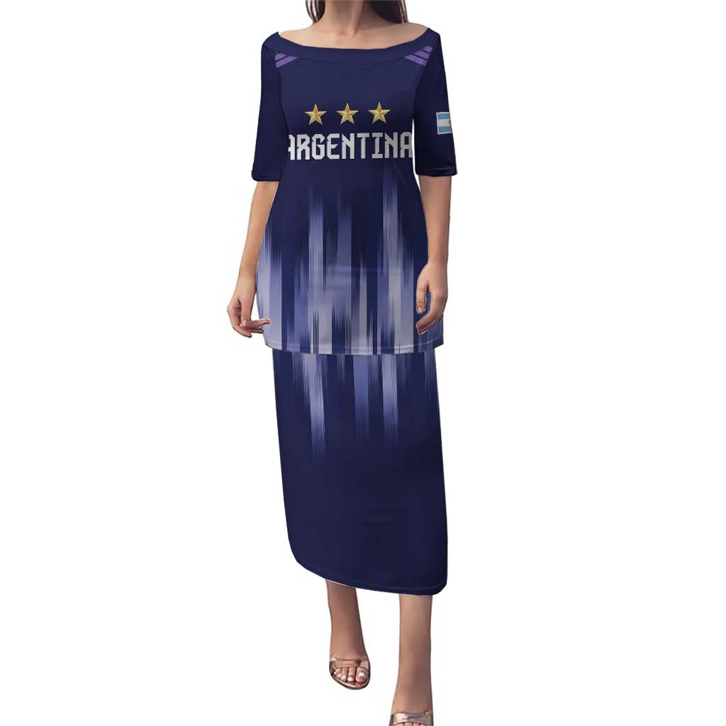 Argentina Football Custom Puletasi Vamos La Albiceleste Vintage