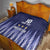Argentina Football Custom Quilt Vamos La Albiceleste Vintage