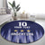 Argentina Football Custom Round Carpet Vamos La Albiceleste Vintage
