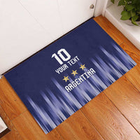 Argentina Football Custom Rubber Doormat Vamos La Albiceleste Vintage