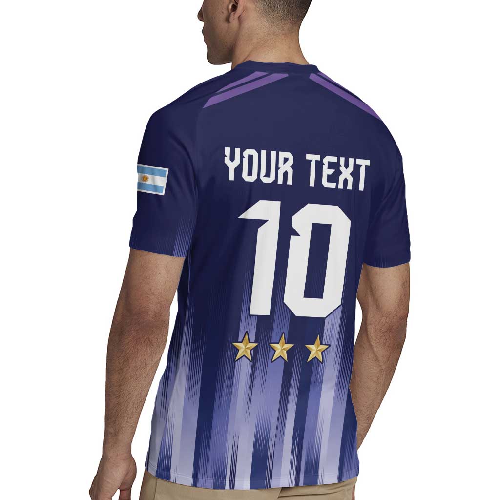 Argentina Football Custom Rugby Jersey Vamos La Albiceleste Vintage