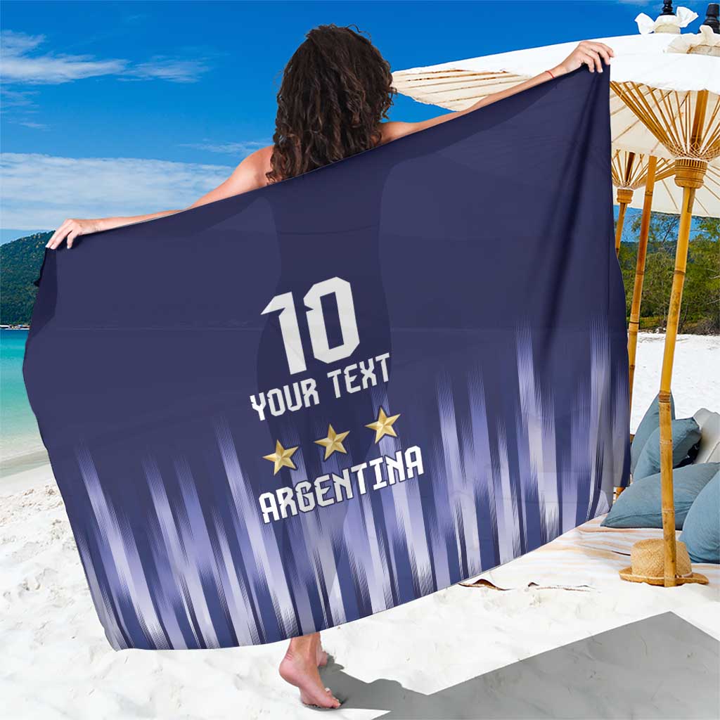 Argentina Football Custom Sarong Vamos La Albiceleste Vintage