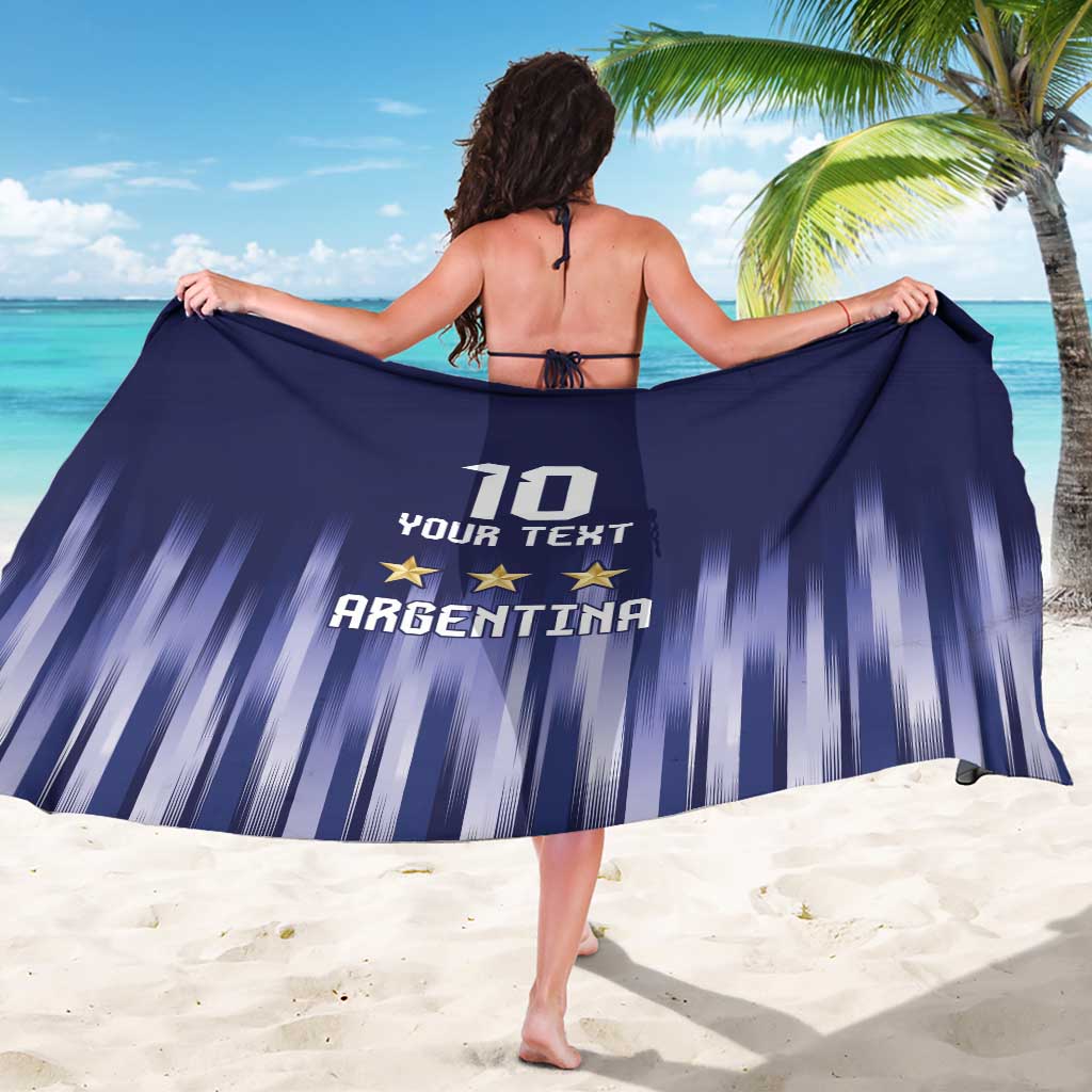 Argentina Football Custom Sarong Vamos La Albiceleste Vintage