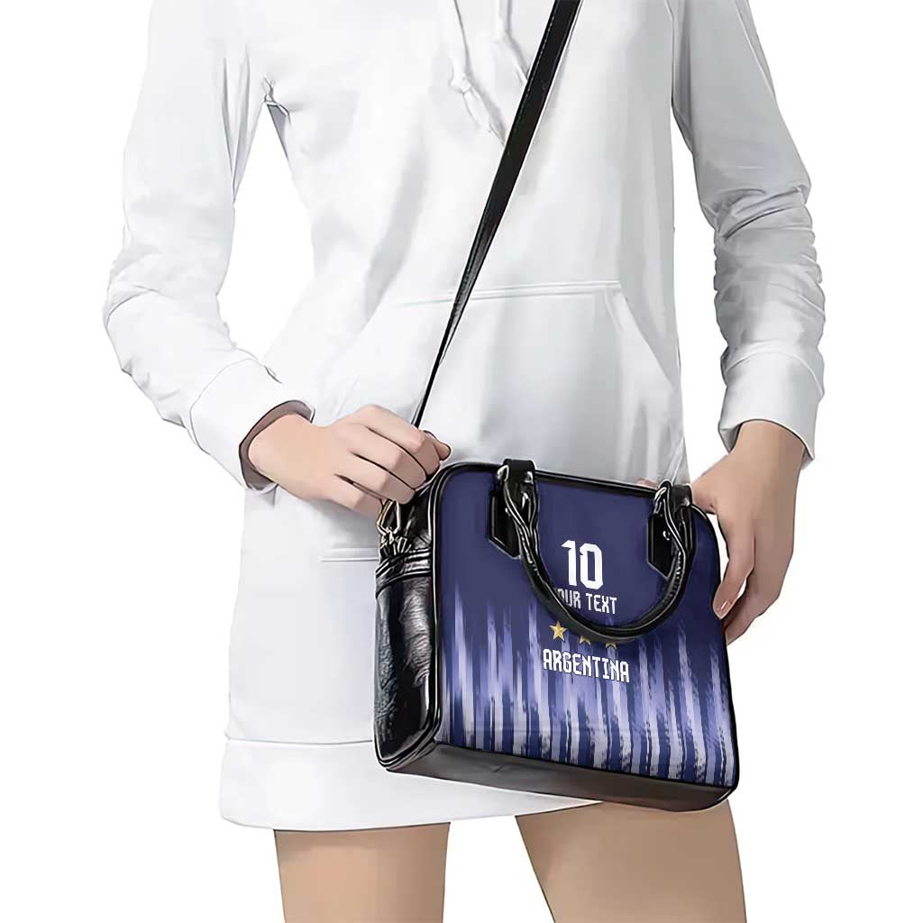 Argentina Football Custom Shoulder Handbag Vamos La Albiceleste Vintage