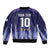 Argentina Football Custom Sleeve Zip Bomber Jacket Vamos La Albiceleste Vintage