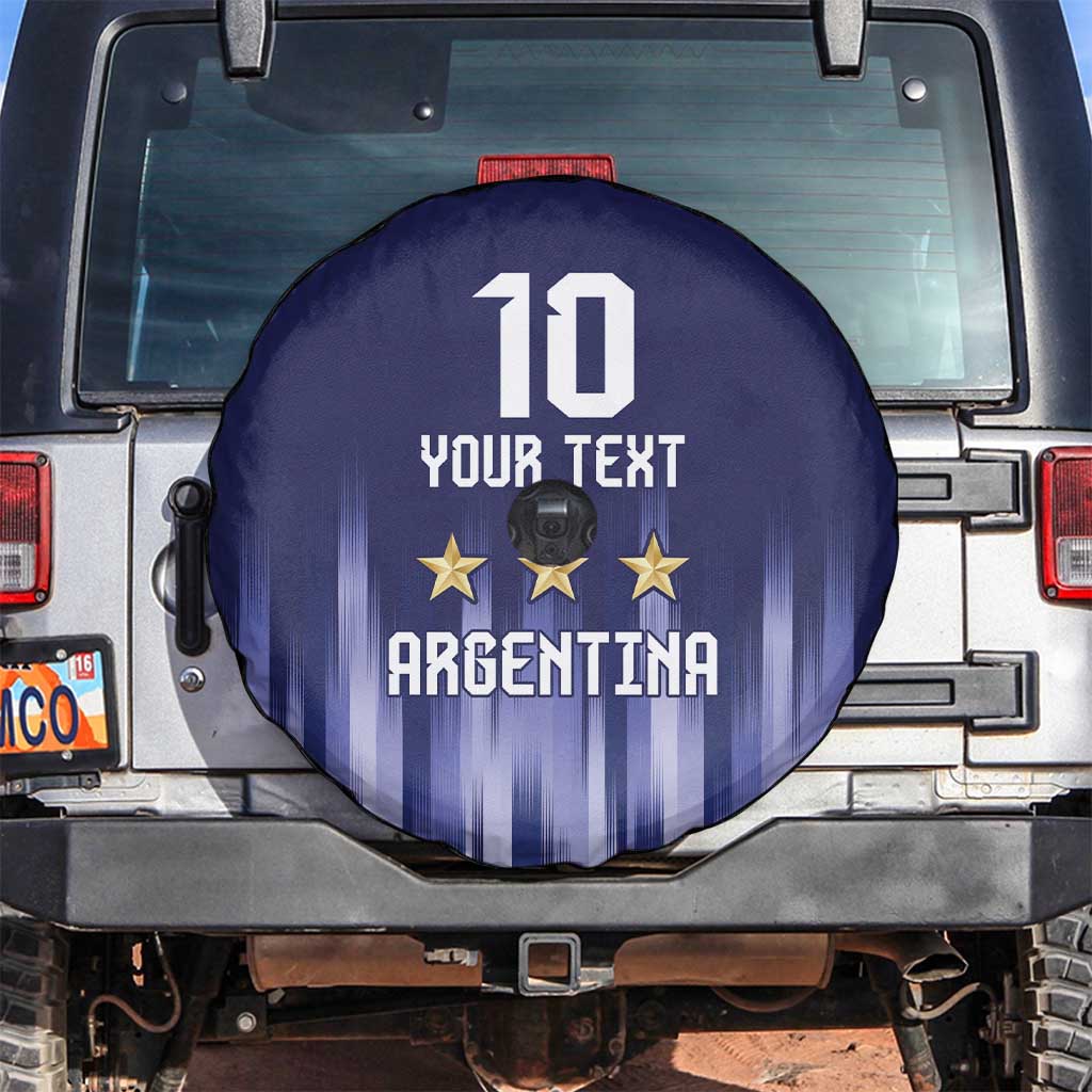 Argentina Football Custom Spare Tire Cover Vamos La Albiceleste Vintage