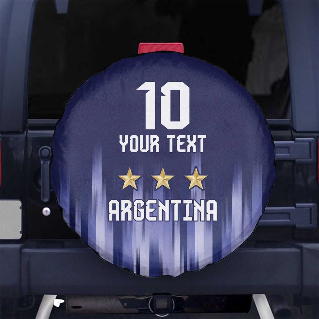 Argentina Football Custom Spare Tire Cover Vamos La Albiceleste Vintage