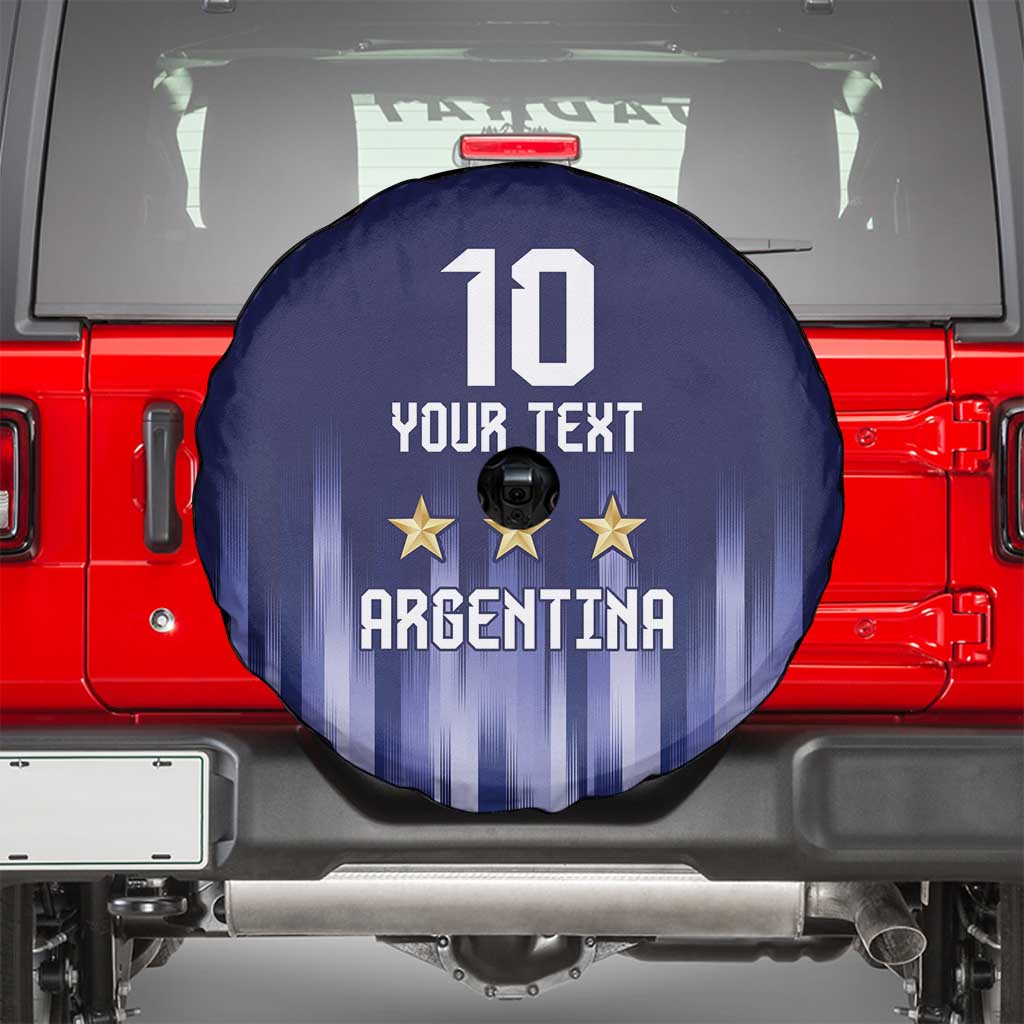 Argentina Football Custom Spare Tire Cover Vamos La Albiceleste Vintage