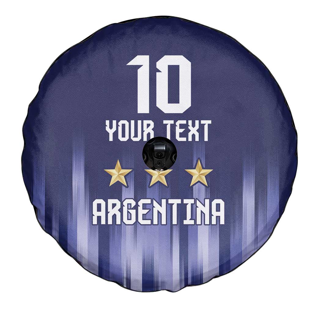 Argentina Football Custom Spare Tire Cover Vamos La Albiceleste Vintage