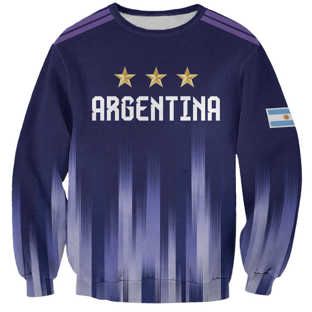 Argentina Football Custom Sweatshirt Vamos La Albiceleste Vintage