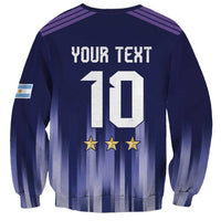 Argentina Football Custom Sweatshirt Vamos La Albiceleste Vintage
