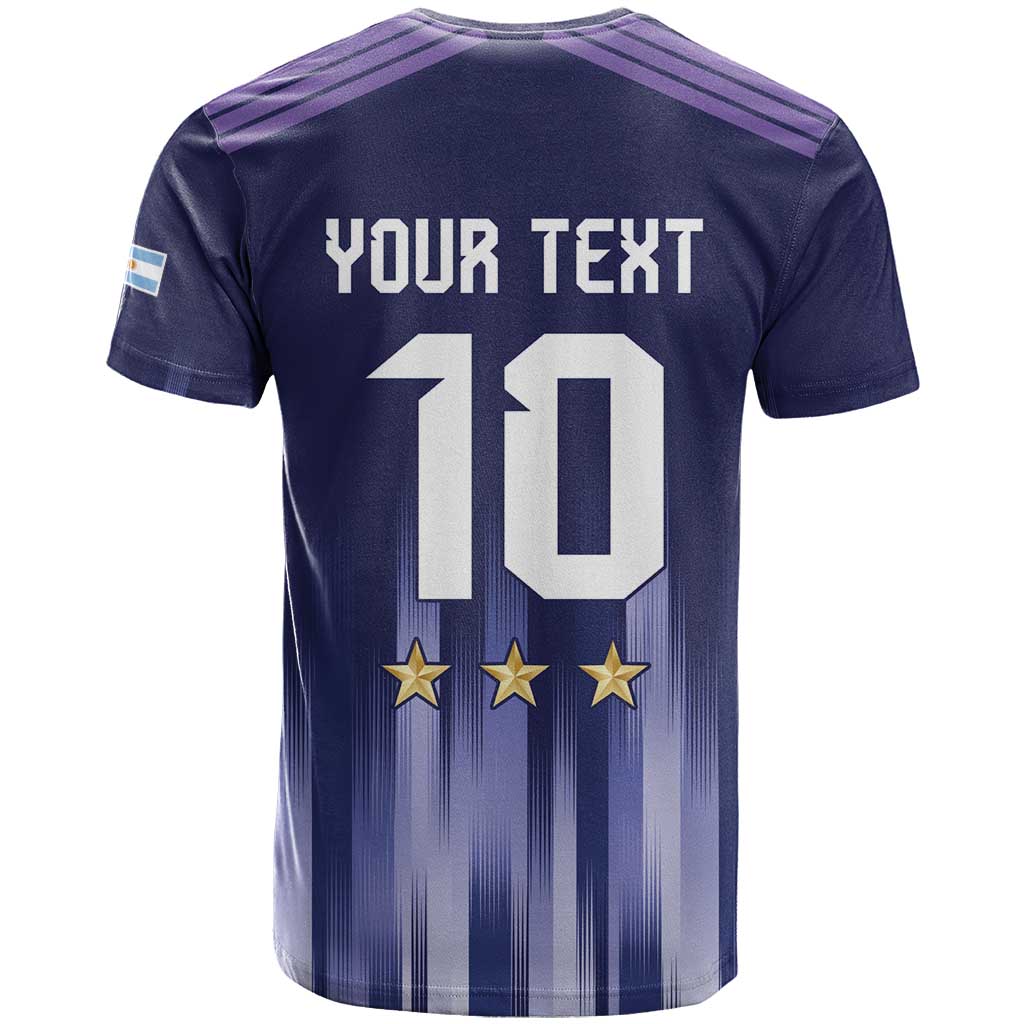 Argentina Football Custom T Shirt Vamos La Albiceleste Vintage