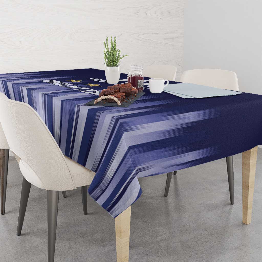 Argentina Football Custom Tablecloth Vamos La Albiceleste Vintage