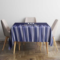 Argentina Football Custom Tablecloth Vamos La Albiceleste Vintage