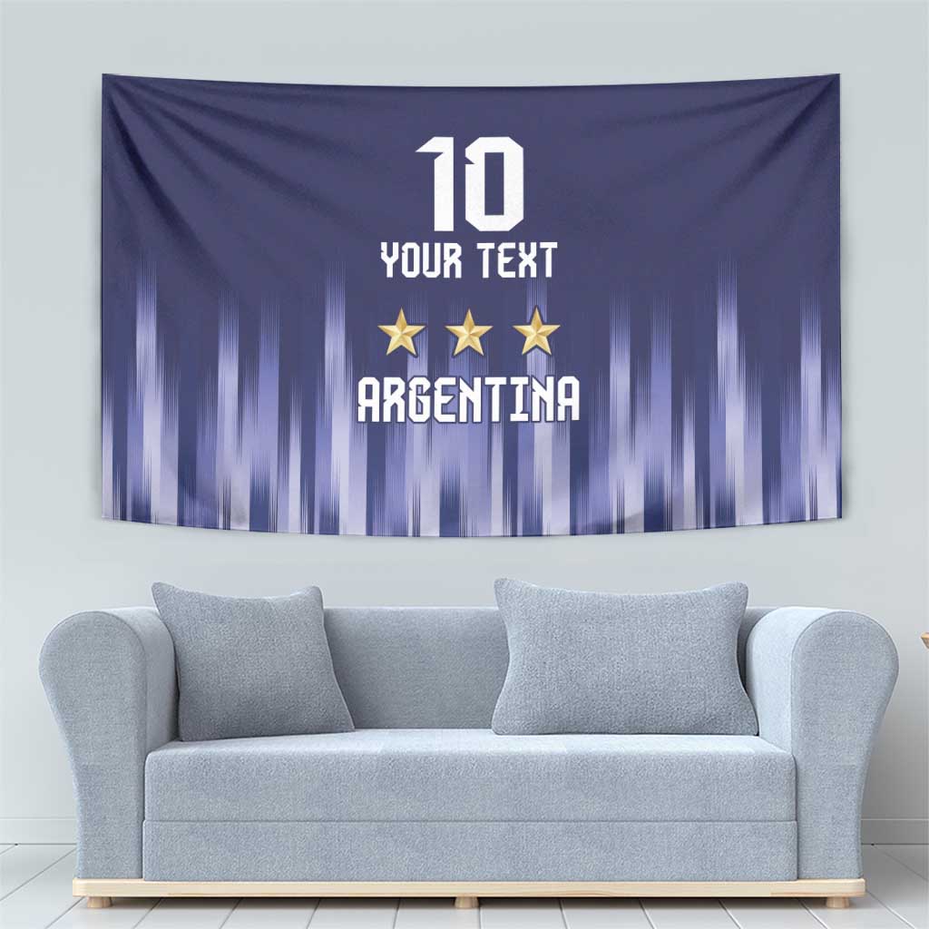 Argentina Football Custom Tapestry Vamos La Albiceleste Vintage