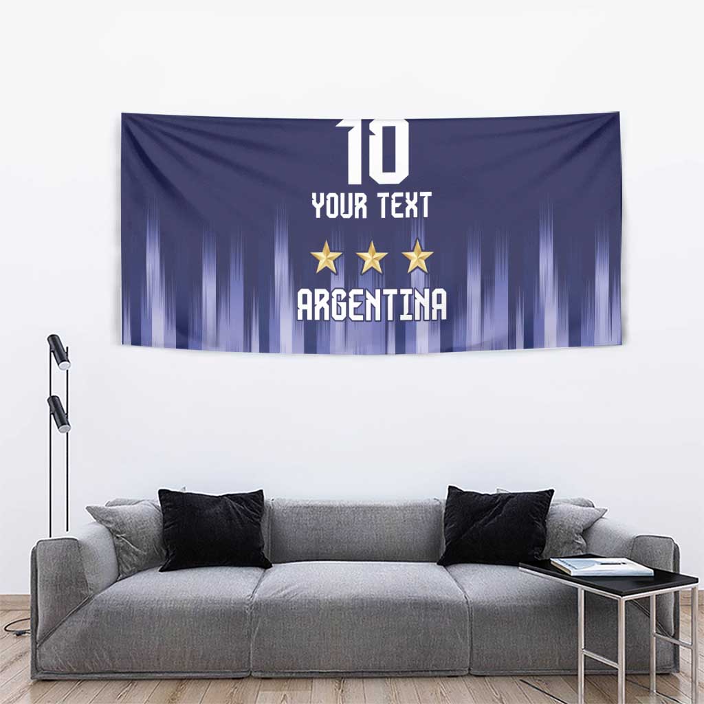 Argentina Football Custom Tapestry Vamos La Albiceleste Vintage