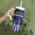 Argentina Football Custom Tumbler With Handle Vamos La Albiceleste Vintage