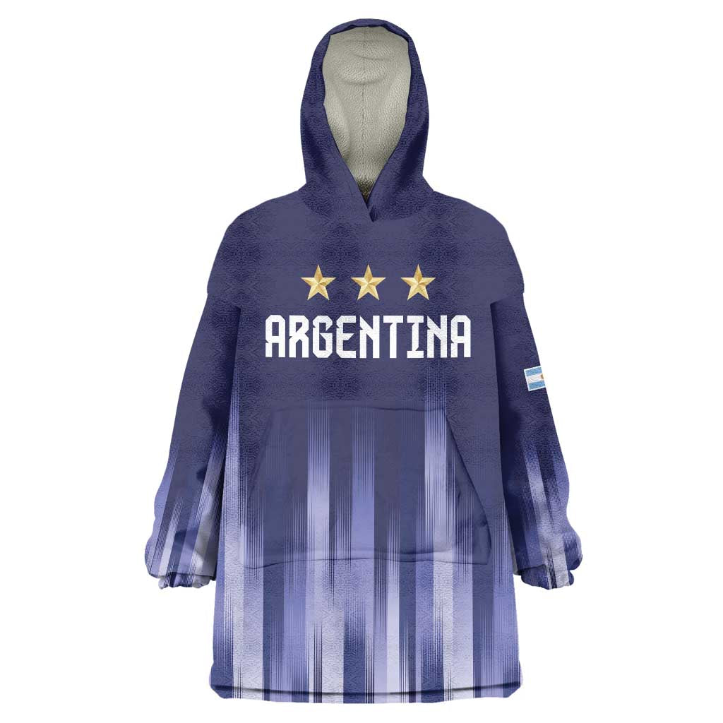 Argentina Football Custom Wearable Blanket Hoodie Vamos La Albiceleste Vintage