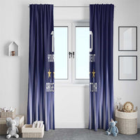 Argentina Football Custom Window Curtain Vamos La Albiceleste Vintage
