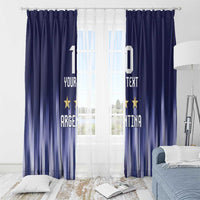 Argentina Football Custom Window Curtain Vamos La Albiceleste Vintage
